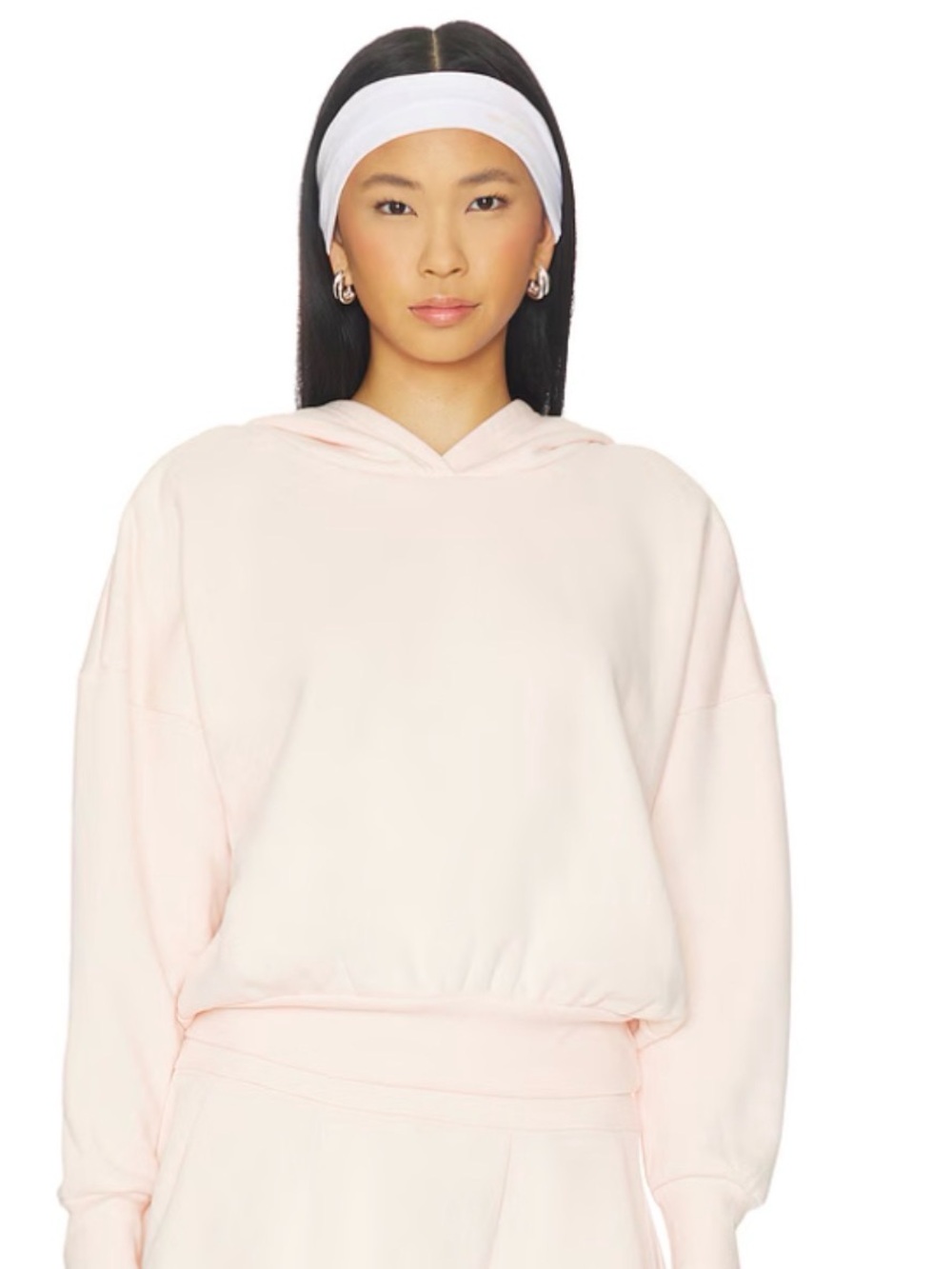 Free People Sprint to the Finish Pleated Hoodie - Size Medium